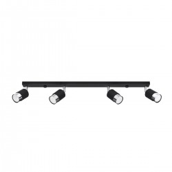 Plafoniera NERO 4 negru/crom