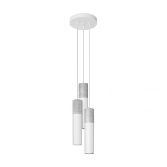 Lampa suspendata BORGIO 3P alb
