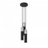 Lampa suspendata BORGIO 3P neagra