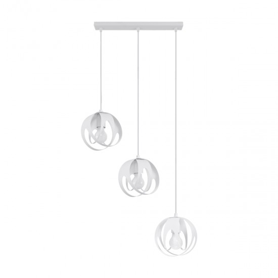 Lampă suspendată TULOS 3L alb