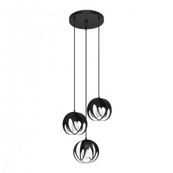 Lampa suspendata TULOS 3P neagra