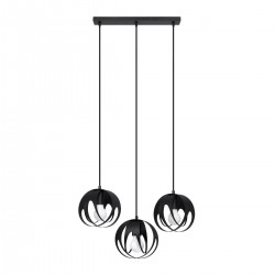Lampa suspendata TULOS 3L neagra