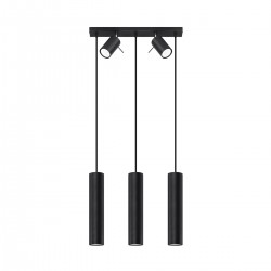 Lampa suspendata RING 3 neagra