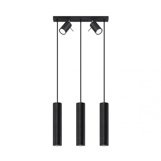 Lampa suspendata RING 3 neagra