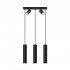 Lampa suspendata RING 3 neagra