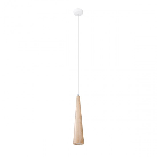 Lampa suspendata SULA 1 lemn natural