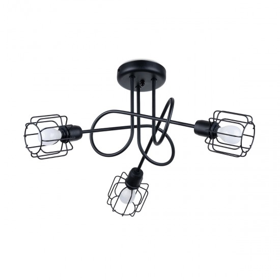 Candelabru BELUCI 3S negru