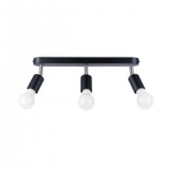 Plafoniera FORNES 3 neagra