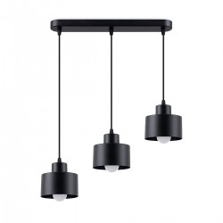 Lampa suspendata SAVAR 3 neagra