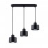 Lampa suspendata SAVAR 3 neagra