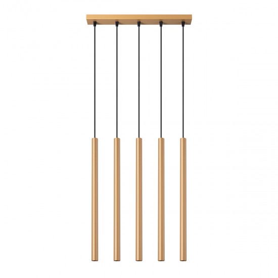 Lampa suspendata PASTELO 5L auriu