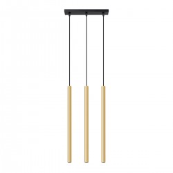 Lampa suspendata PASTELO 3L auriu lustruit
