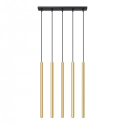 Lampa suspendata PASTELO 5L auriu lustruit