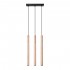 Lampa suspendata PASTELO 3L lemn
