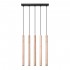 Lampa suspendata PASTELO 5L lemn