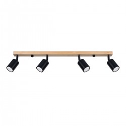Plafoniera VERDO 4 neagra