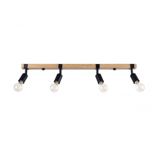 Plafoniera ZUCA 4 neagra