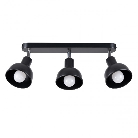 Plafoniera ELBA 3 neagra