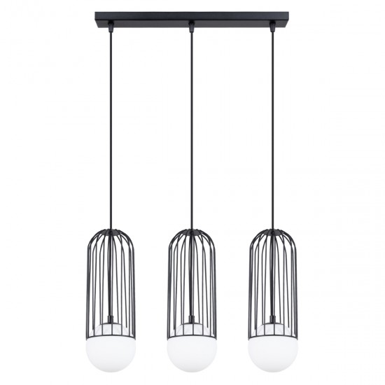 Lampa suspendata BRINA 3L neagra