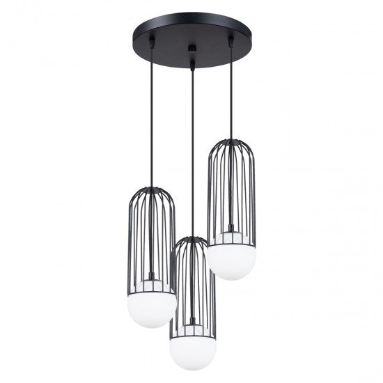 Lampa suspendata BRINA 3P neagra
