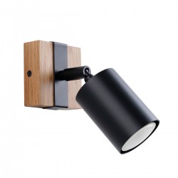 Lampa de perete FAGER 1 neagra