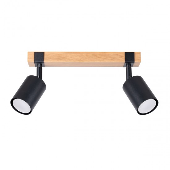 Plafoniera FAGER 2 neagra