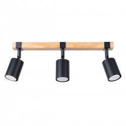 Plafoniera FAGER 3 neagra