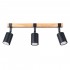 Plafoniera FAGER 3 neagra