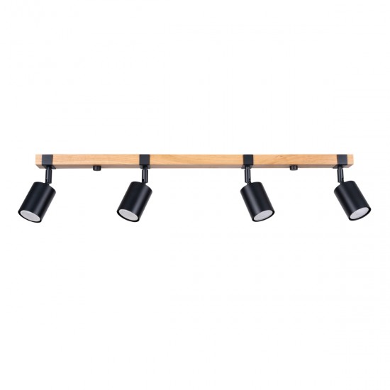 Plafoniera FAGER 4L neagra