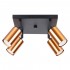 Plafoniera WINX 4 negru/cupru