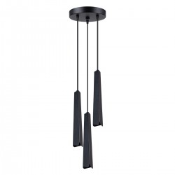 Lampa suspendata PRYSM 3P neagra
