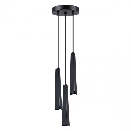 Lampa suspendata PRYSM 3P neagra