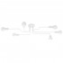 Candelabru VECTOR 6 alb