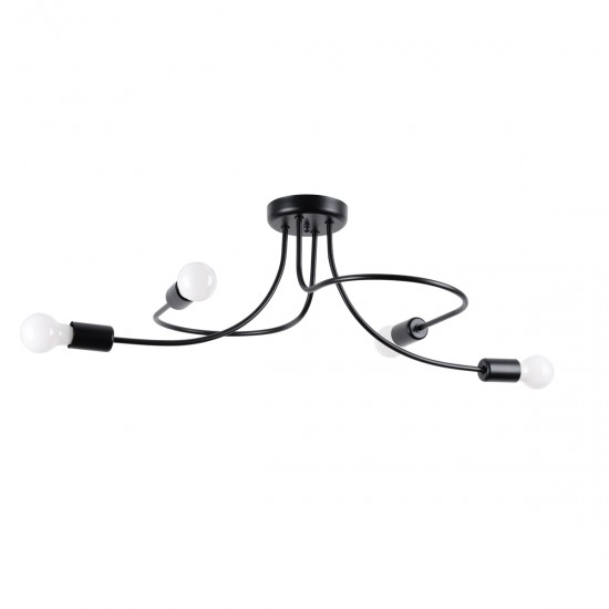 Candelabru LEVAR 4 negru