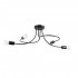 Candelabru LEVAR 4 negru