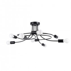 Candelabru LEVAR 8 negru