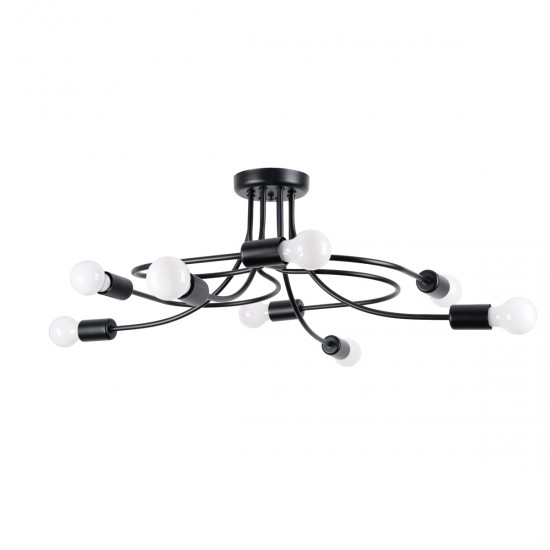 Candelabru LEVAR 8 negru