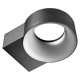 Aplica LED de exterior ELIA OL 8W corp negru iluminare indirecta lumina neutra IP65
