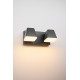 Aplica LED de exterior patrata 20W dubla Zeta SCHRACK antracit lumina calda