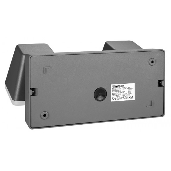 Aplica LED de exterior patrata 20W dubla Zeta SCHRACK antracit lumina calda