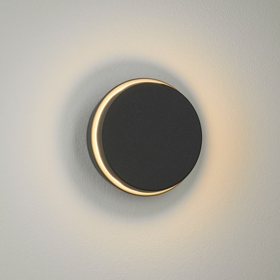 Aplica LED de exterior 12W rotunda orientabila NIKU SCHRACK antracit Alb Cald