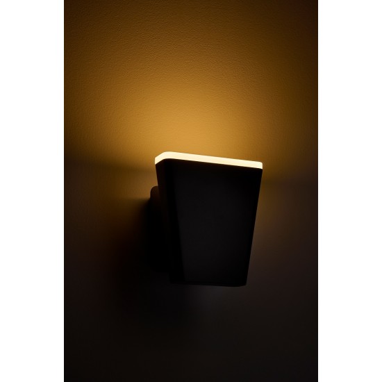 Aplica LED de perete 12.5W Mika SCHRACK antracit lumina calda