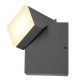 Aplica LED de perete 8W orientabila Evo Square Up SCHRACK antracit lumina calda