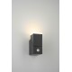 Aplica LED de perete cu senzor 8W orientabila Evo Square Up SCHRACK antracit lumina calda