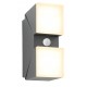 Aplica LED de perete cu senzor 12.5W orientabila Evo Square SCHRACK iluminare sus/jos antracit lumina calda