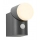 Aplica LED de perete cu senzor 8W orientabila Evo Round Up SCHRACK antracit lumina calda