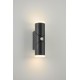 Aplica LED de perete cu senzor 12.5W orientabila Evo Round SCHRACK iluminare sus/jos antracit lumina calda