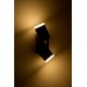 Aplica LED de perete cu senzor 12.5W orientabila Evo Round SCHRACK iluminare sus/jos antracit lumina calda