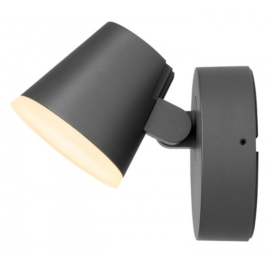 Aplica LED de perete 12.5W Zeta SCHRACK antracit lumina calda