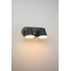 Aplica LED de perete cu senzor 20W dubla Zeta SCHRACK antracit lumina calda
